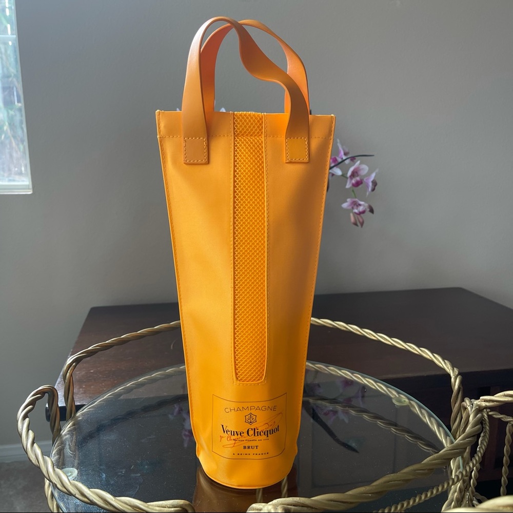 Veuve Clicquot Orange Champagne Bottle Tote